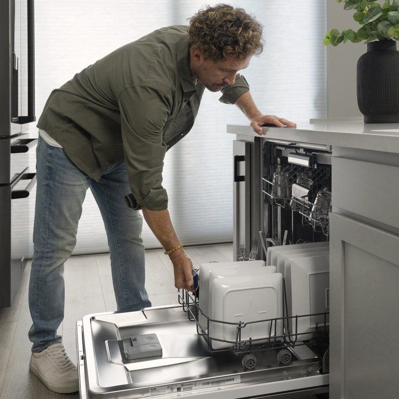 Zline Autograph Edition 24" 51 dBA Built-In Button Control Dishwasher, Gold