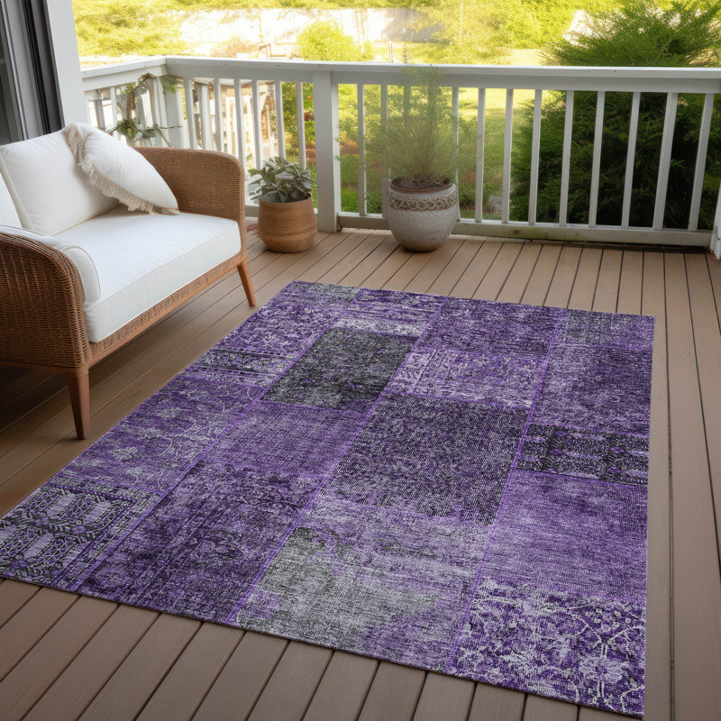 Tapis intérieur / extérieur Manushri, Rectangle 8 pi x 10 pi