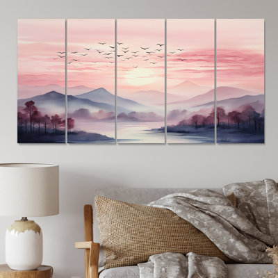 Rural Escape II - Countryside Canvas Print - 5 Equal Panels
