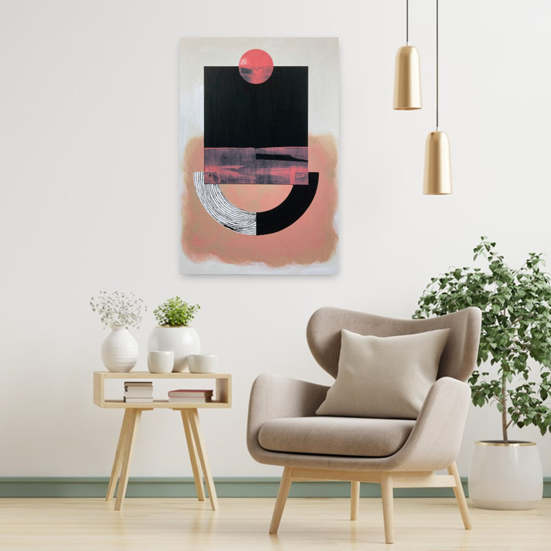 Art contemporain contemporain abstrait, H 36 po x l 24 po