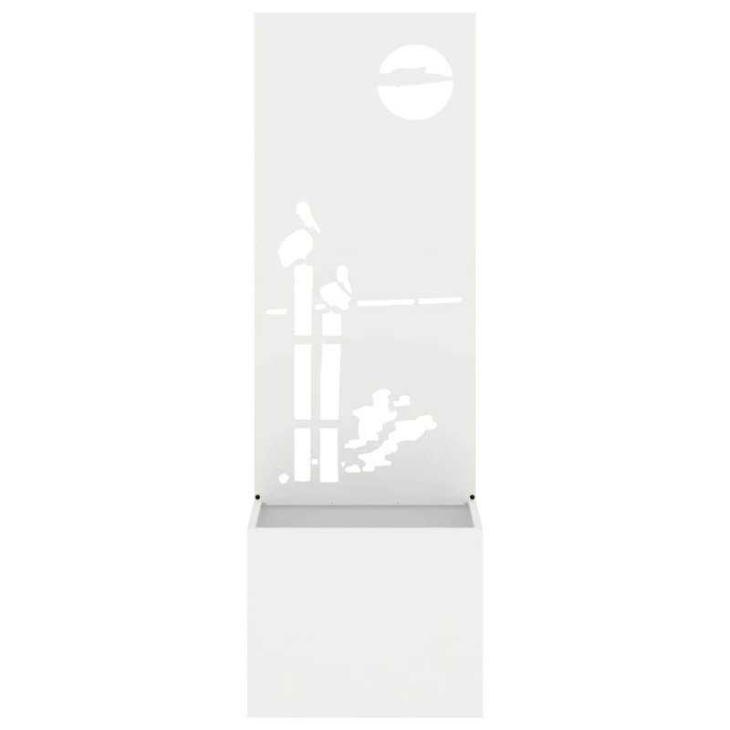 Planter Box, 140cm H x 50cm W x 50cm D, White