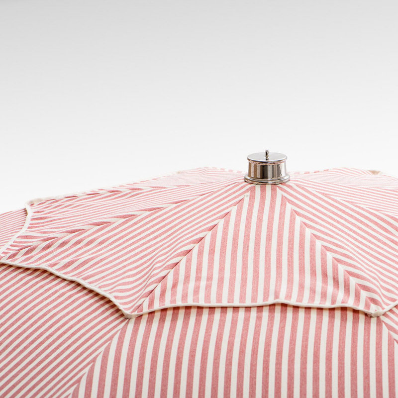 Patio 90'' W Umbrella, Pink/White Striped