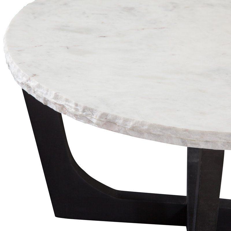 Chrissy Genuine Marble Top Coffee Table