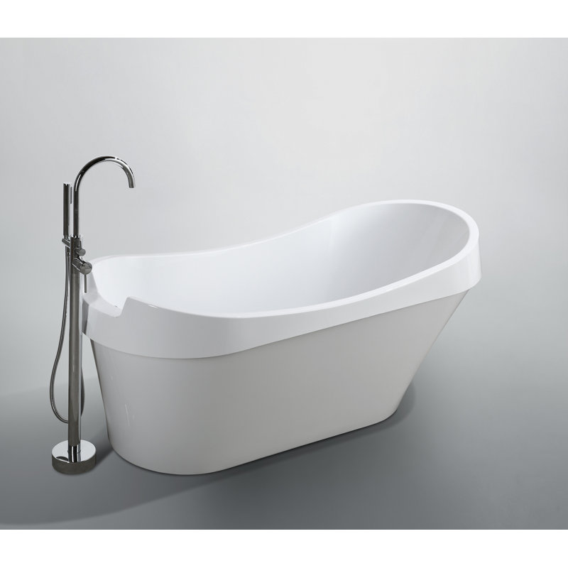 Toulouse 69'' x 30.7'' Soaking Acrylic Bathtub