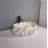 QieRao 16'' Marble Ceramic Oval Bathroom Sink