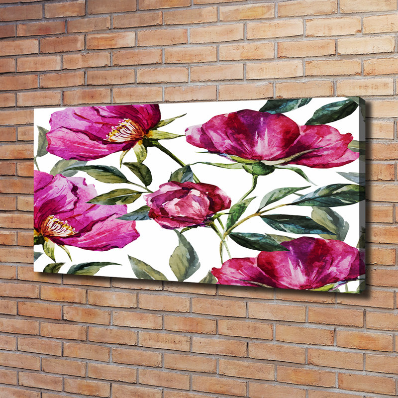 Pink Peonies - Wrapped Canvas Print