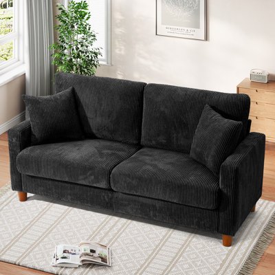 2-seater corduroy sofa