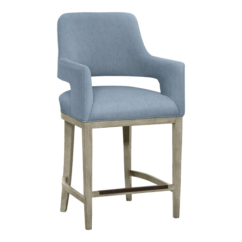 Tabouret de bar et de comptoir Josie, Amande chamois, Perigold Banks Storm, Tabouret de comptoir (siège d'une hauteur de 26,5