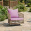 Ensemble de chaises de patio pivotantes avec coussins et table de bout Lenno-667472723-652765035