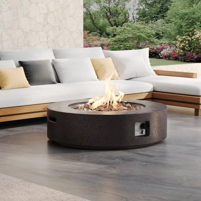 Borgia Concrete Propane Fire Pit Table