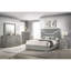 Commode 6 tiroirs grise ultrabrillante-78003266