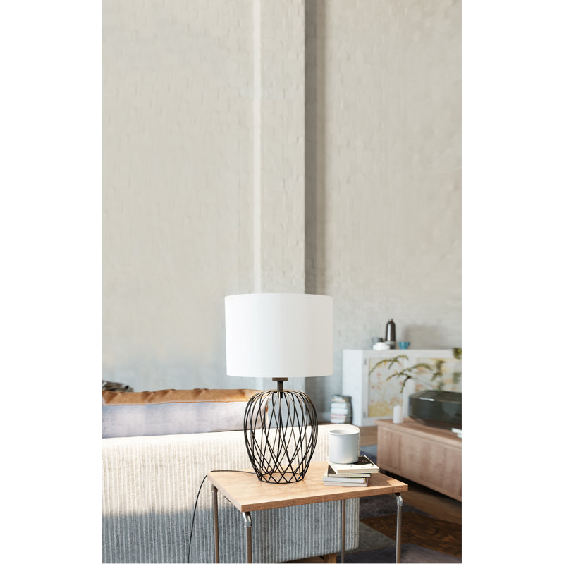 Metal Table Lamp, White