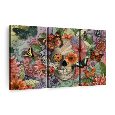 "Butterfly Botaniskull" sur toile