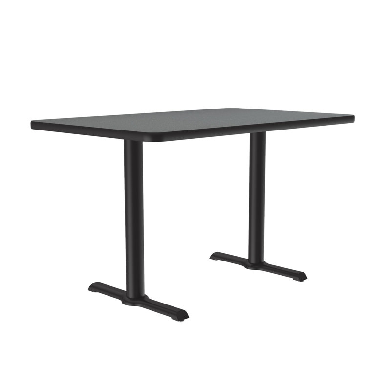Table de salle de pause, l 60 po x P 30 po, Gris
