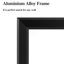 Miroir de vestiaire 60 po x 36 po avec cadre en aluminium noir - preuve, installation simple, adapté à divers espaces-130489034-130489037