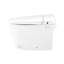 Toilette intelligente avec siège chauffant, ralentissement silencieux, nuit. Céramique blanche, hauteur de 18,72 po, profondeur de bidet de 30,9 po, lavage de balançoire, télécommande. 15,93 po de largeur,