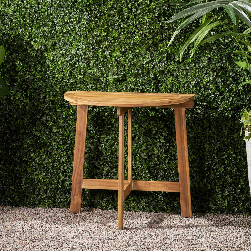 Table bistro pliante d'extérieur en bois d'acacia