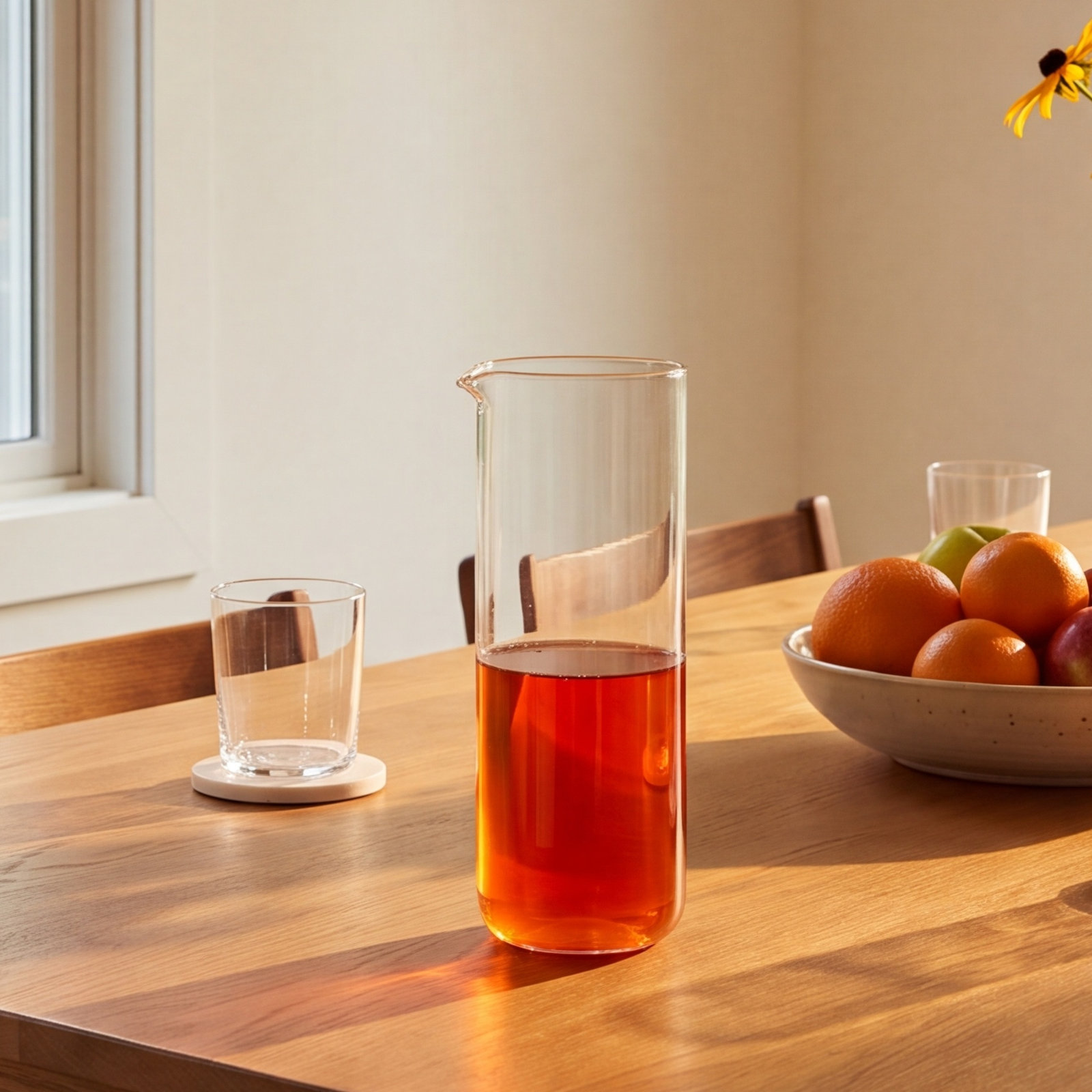 Simple 34oz. Glass Pitcher