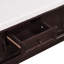 Banc de rangement avec 2 tiroirs et 2 armoires, banc à chaussures avec coussin amovible pour le salon, vestibule (espresso), rangement pour chaussures-952408072
