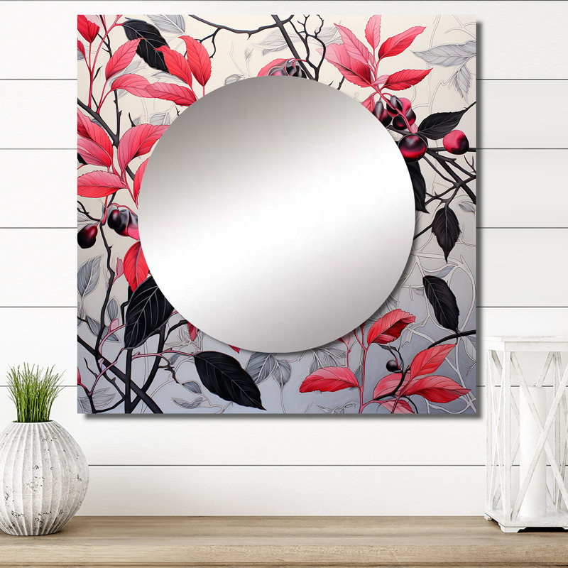 Delsey - Miroir carré pour décor mural, 36 po x 36 po