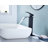 Waterfall Spout Bathroom Sink Single Handle Faucet With Pop-Up Drain (No Overflow)