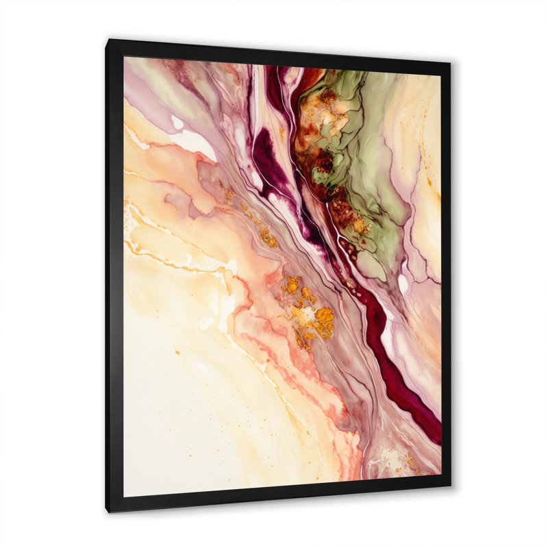 Rendend Point Dreams VI - reproduction sur toile, Toile avec cadre photo noir, L 34 po x H 44 po