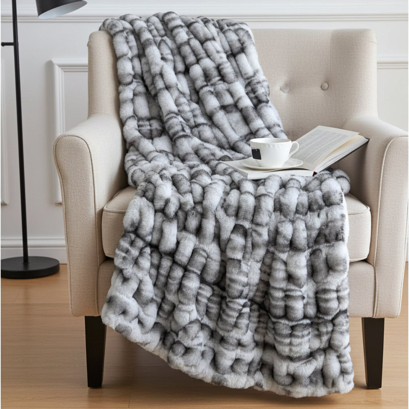 Throw Blanket, 102" W x 116" L, Off White