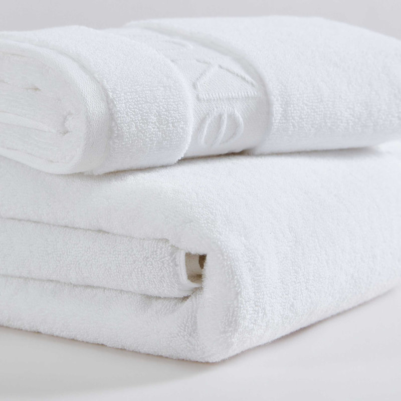 Calvin Klein Iconic Cotton Solid 3 Piece Towel Set, White