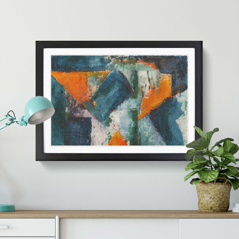 Abstract Vol.62 by S.Johnson - Single Picture Frame Print, 33cm H x 45cm W x 2cm D, Black Framed