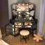 Chantle Dressing Table with Mirror-1480417175