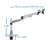 Mount-It Full Motion Height Adjustable Single LCD Monitor Desk Mount | Fits Up to 32 in. Screens