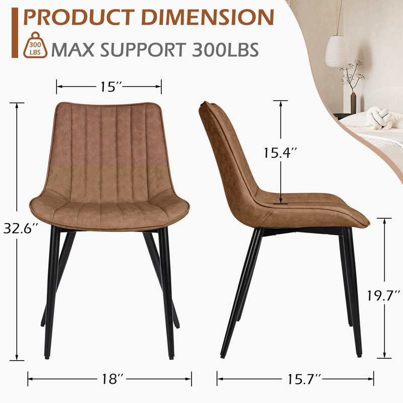 Chaise d'appoint Anacoglu, Brun