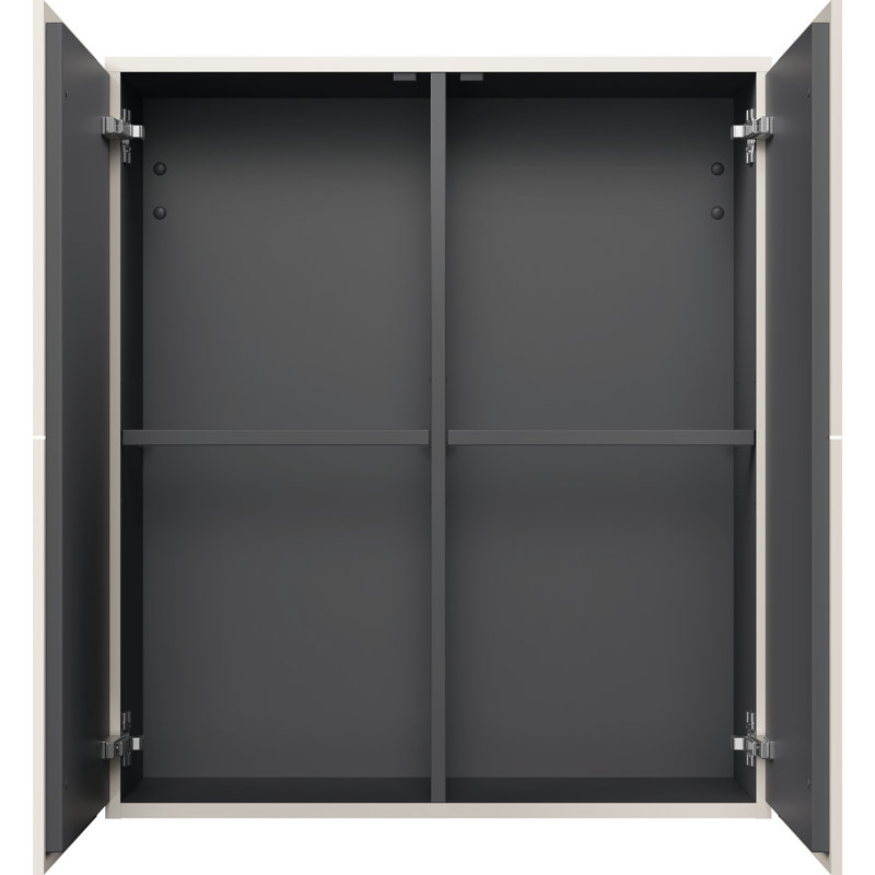 Duravit L-Cube 29.88" H x 27.5" W x 9.5" D Wall Mounted Linen Cabinet