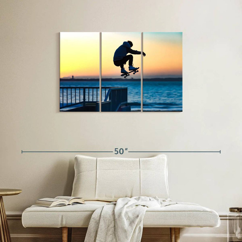 Beachside Skateboard Jump, H 24 po x l 38 po
