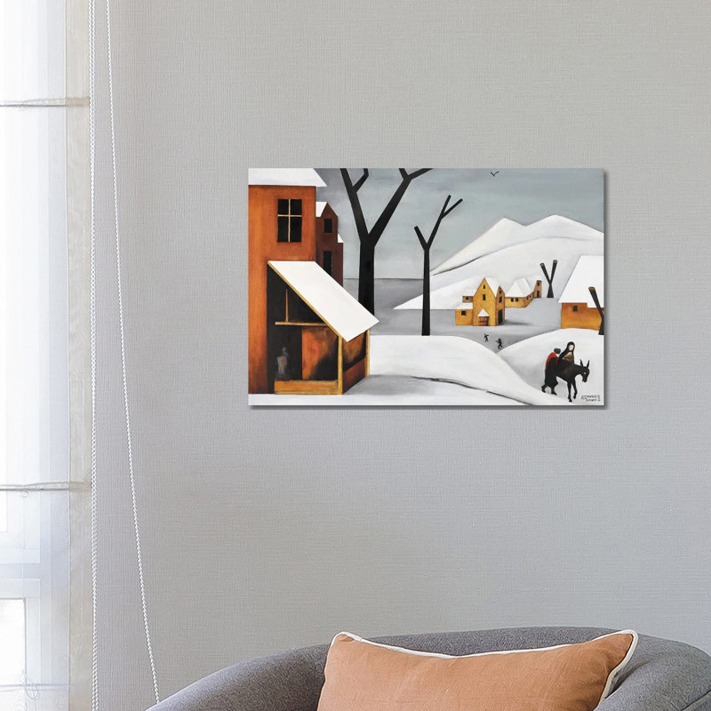 «Vol en Égypte» par Alexander Trifonov - peinture sur toile tendue, H 18 po x l 26 po x P 1,5 po