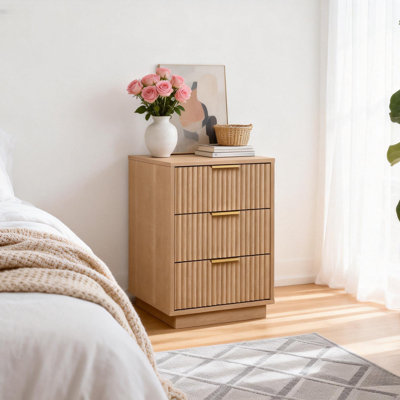 23.6“ 3-Drawer Nightstand