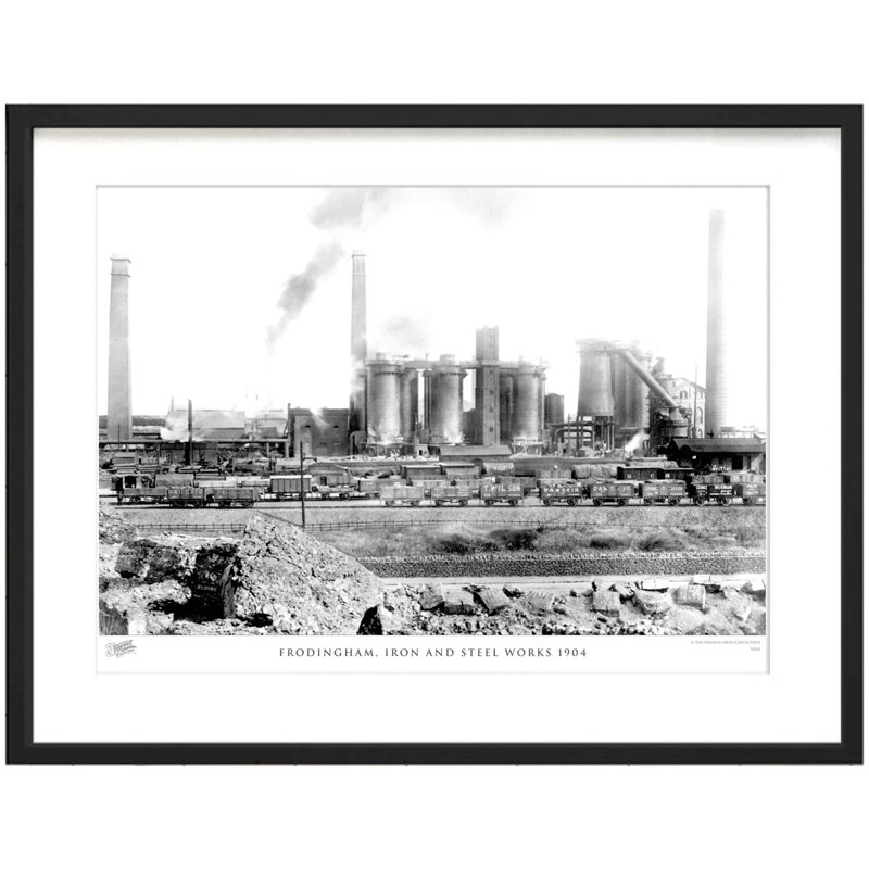 Frodingham, Iron And Steel Works 1904 by Francis Frith - Single Picture Frame Print, 28cm H x 36cm W x 2.3cm D