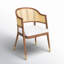 Godfrey Cane Back Arm Chair-105626716