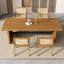 Razwana 6 - Person Pine Solid Wood Solid Wood Top Trestle Dining Set-1523809052