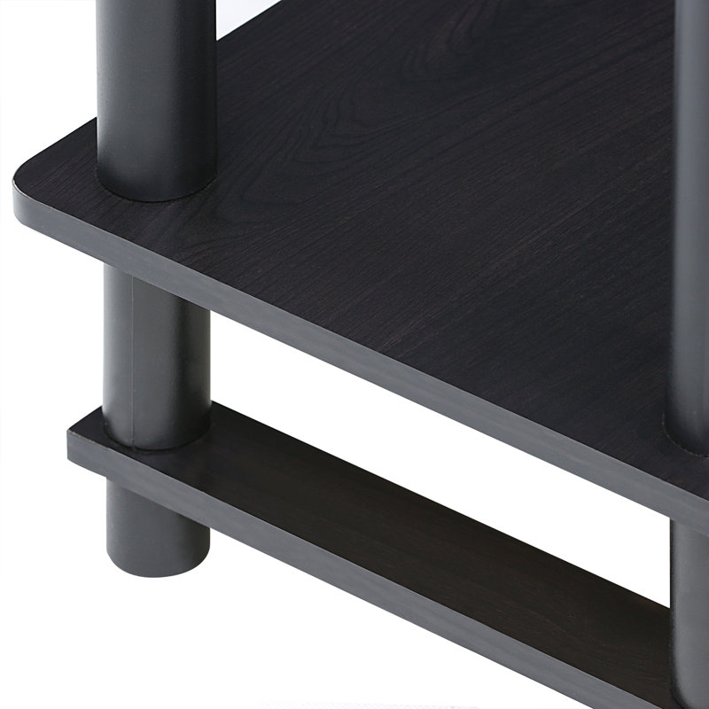 Chrisley Side Table with Fabric Bin Drawer, Set of 2, Espresso