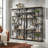 Stoil 68.89" H x 37.4" W Steel Geometric Bookcase-296636518
