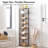 High Narrow Shoe Rack 8-Layer Vertical Shoe Rack Suitable For Small Space Corner Shoe Rack