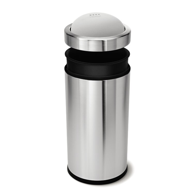 Best Buy: simplehuman 55 Liter Rectangular Hands-Free Kitchen Step Trash Can  with Soft-Close Lid Brushed Stainless Steel CW2023