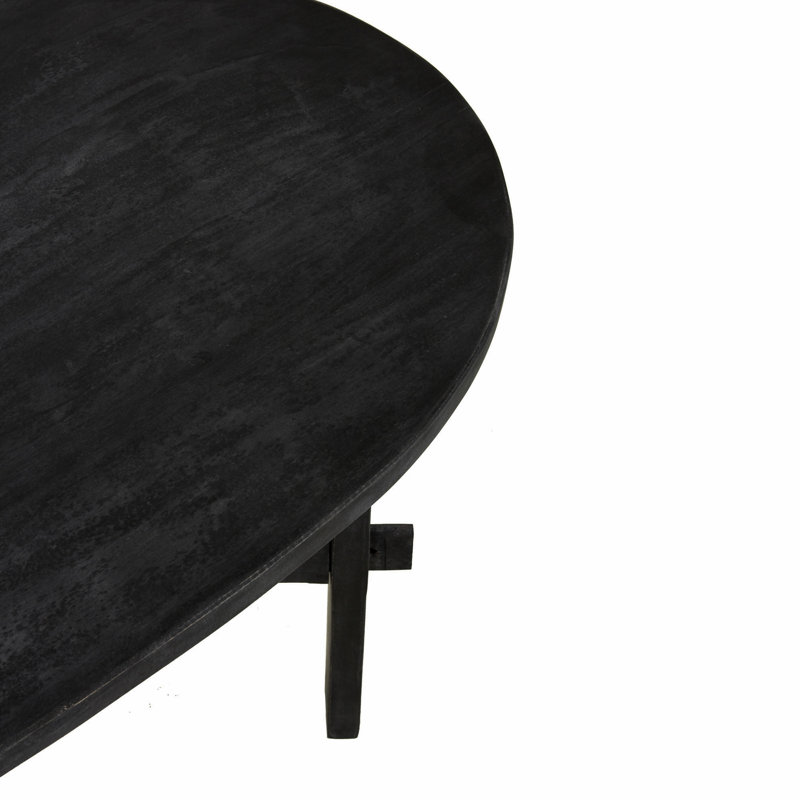 Solid Wood Coffee Table, Black