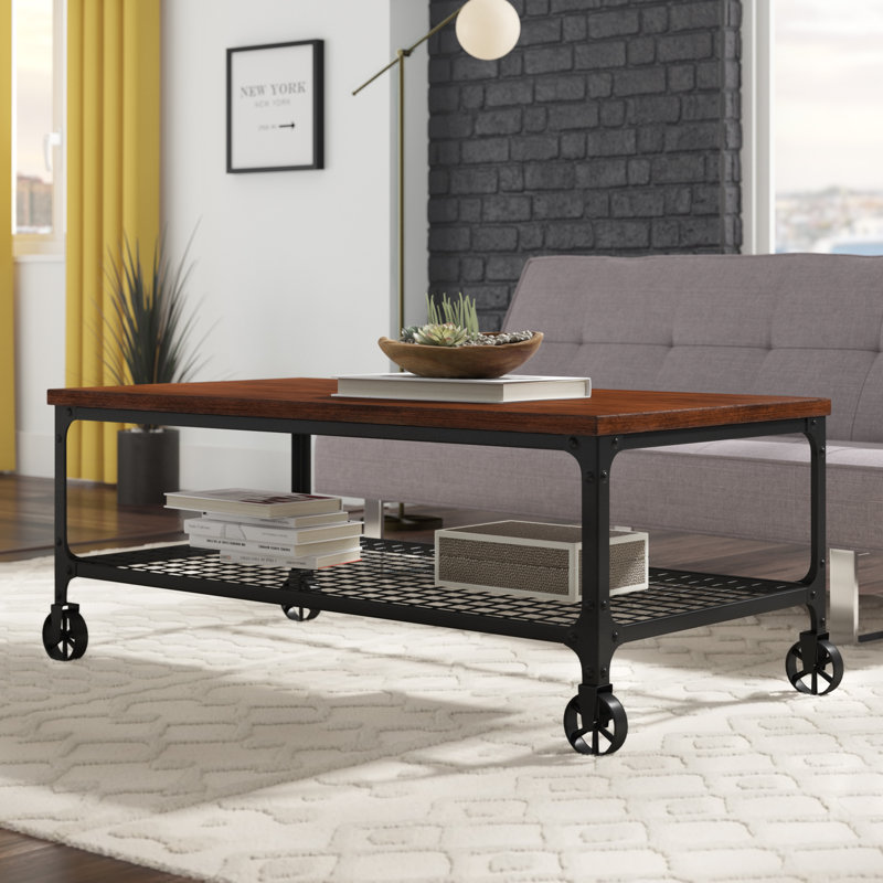 Dyess Solid Wood Top Coffee Table