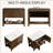 36" Freestanding Modern Fluted Bathroom Vanity Cabinet, Sintered Stone Top, Brown, Not Sink Included