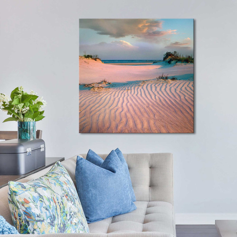 «Little Talbot Island» (imprimé carré), Toile tendue, H 18 po x l 18 po x P 1 po