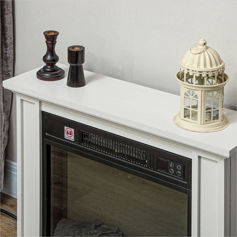Foyers blancs 26 po et accessoires avec télécommande, conception réglable, couverture de 400 pieds carrés