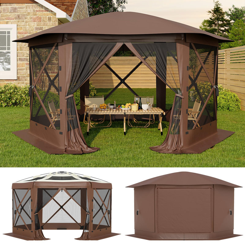 Rideau en maille amovible 11 pi Instant, Beige, H 91,2 po x l 157,2 po x P 157,2 po