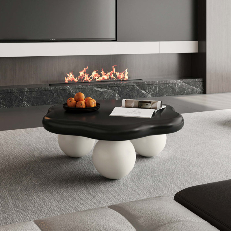 Table basse 35 "Cloud Shaped, Noir, Noir